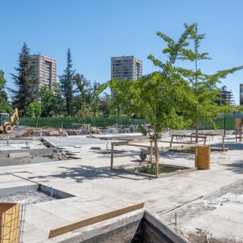 Segunda etapa de la remodelación de Plaza Patricio Aylwin avanza a pasos agigantados