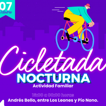 No te quedes fuera de la gran Cicletada Familiar Nocturna