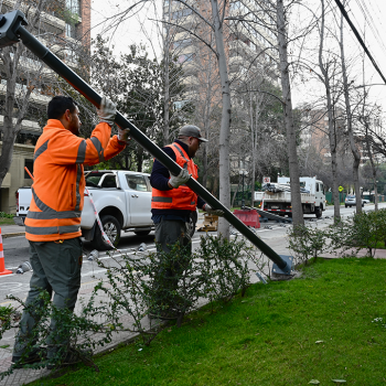 Calle Luis Thayer Ojeda tendrá nueva luminaria peatonal