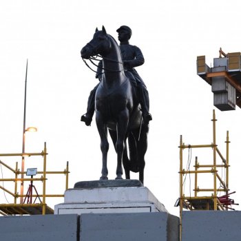 Monumento al General Baquedano regresó a Providencia